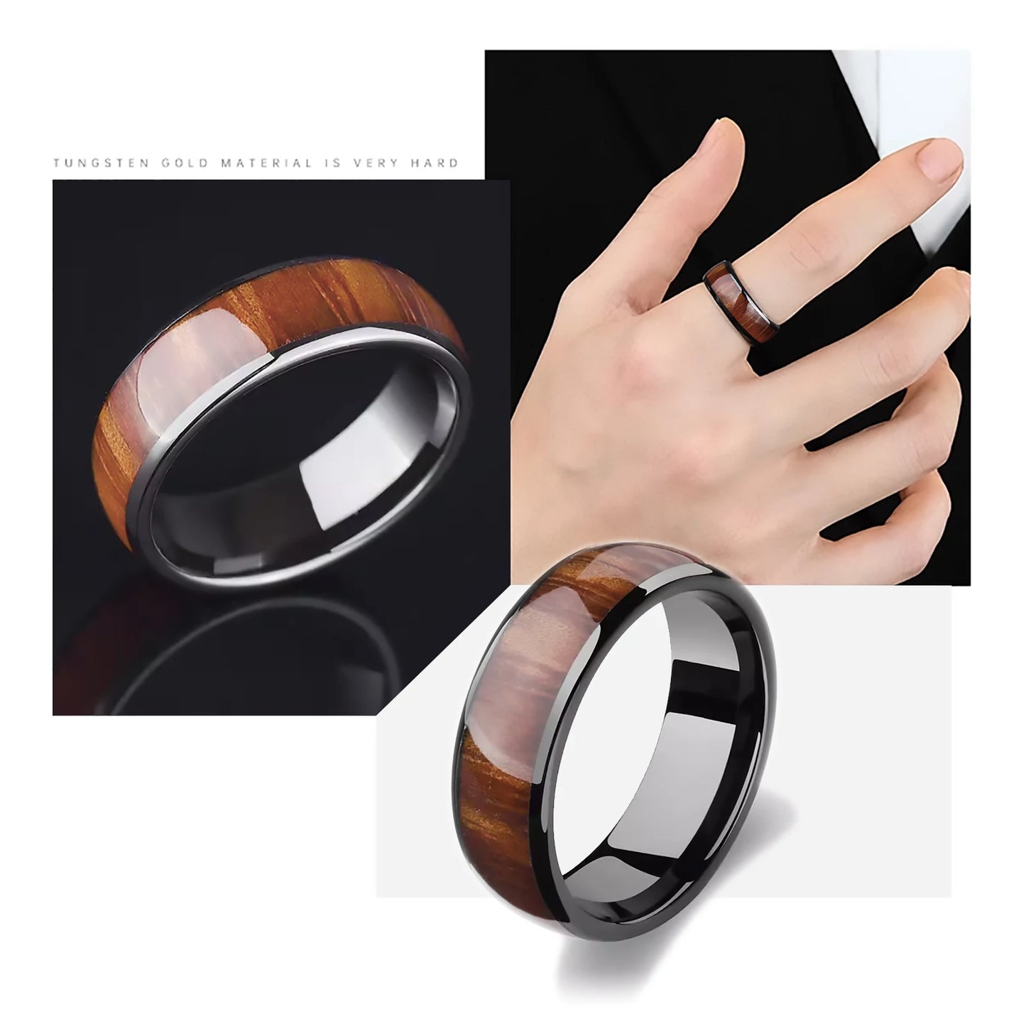 T5577 Chip RFID Smart Ring Ceramic Epoxy Resin Ring Rewritable Clone 125kHz Access Control Lock Key Cards