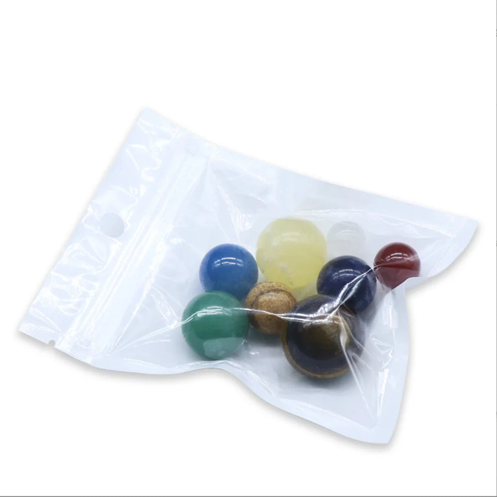 fashion good Natural Crystal 8 Planet 9 planet Ball Solar Sun System Rock Quartz Stone Healing Reiki Chakra Energy Sphere Galaxy