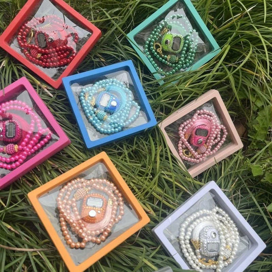 2025 New Colorful Prayer Beads Bracelet Set Finger Counter 10 Color Options Rosary Tasbih Islamique for Eid High-End Prayer Gift