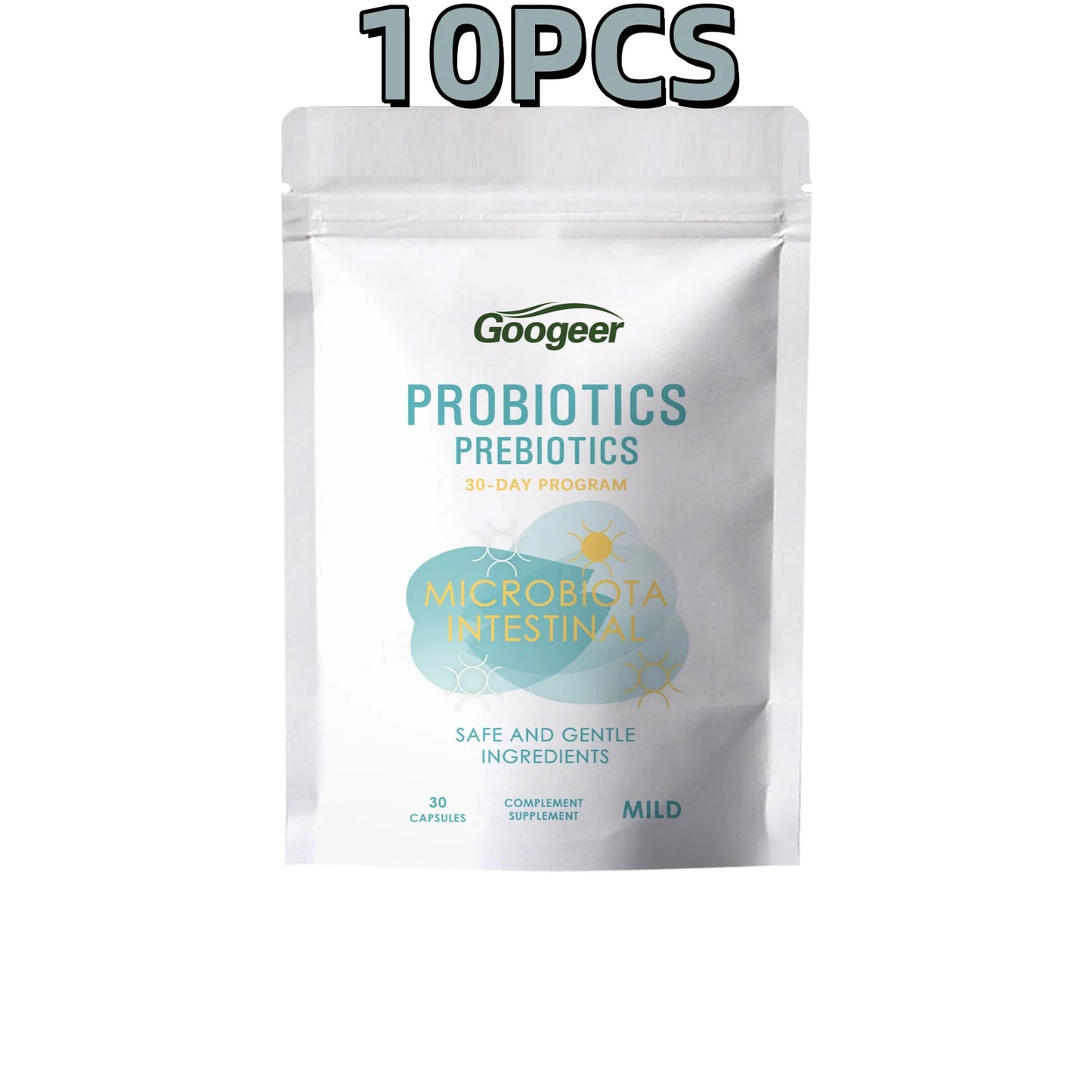 30pcs Googeer Probiotic Gastrointestinal Capsules Maintain Gastrointestinal Health Enhance Immunity Body Supplement Capsules