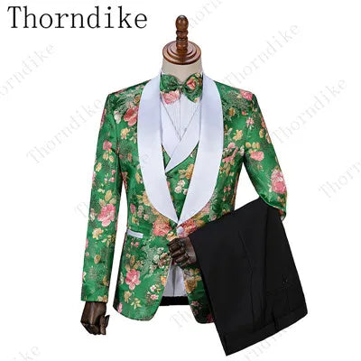 2021 New Formal Suits Men Wedding Suit Slim Fit Business Groom Suit Set XS-5XL Dress Suits Tuxedo For Men (Jacket+Pants+Vest)