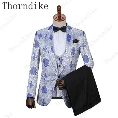2021 New Formal Suits Men Wedding Suit Slim Fit Business Groom Suit Set XS-5XL Dress Suits Tuxedo For Men (Jacket+Pants+Vest)
