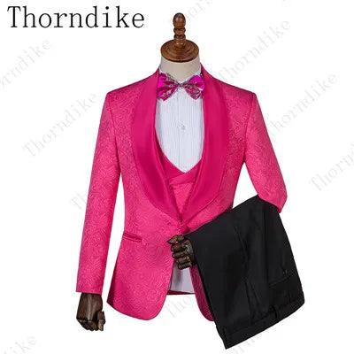 2021 New Formal Suits Men Wedding Suit Slim Fit Business Groom Suit Set XS-5XL Dress Suits Tuxedo For Men (Jacket+Pants+Vest)