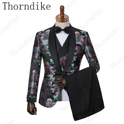 2021 New Formal Suits Men Wedding Suit Slim Fit Business Groom Suit Set XS-5XL Dress Suits Tuxedo For Men (Jacket+Pants+Vest)