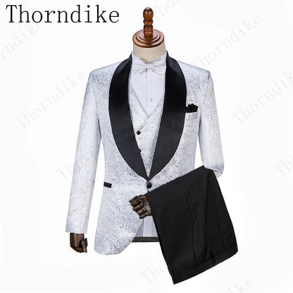 2021 New Formal Suits Men Wedding Suit Slim Fit Business Groom Suit Set XS-5XL Dress Suits Tuxedo For Men (Jacket+Pants+Vest)