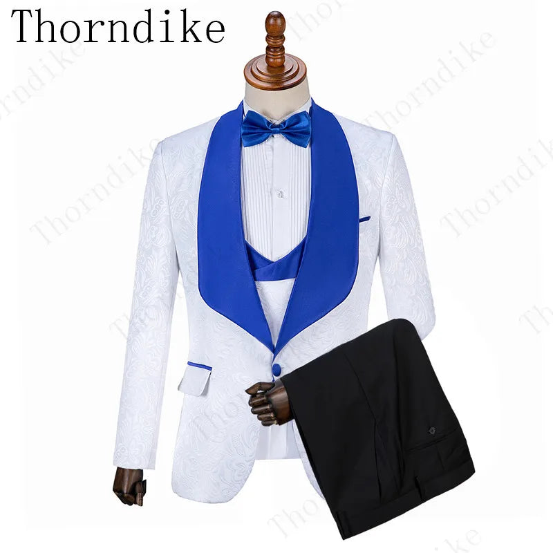 2021 New Formal Suits Men Wedding Suit Slim Fit Business Groom Suit Set XS-5XL Dress Suits Tuxedo For Men (Jacket+Pants+Vest)