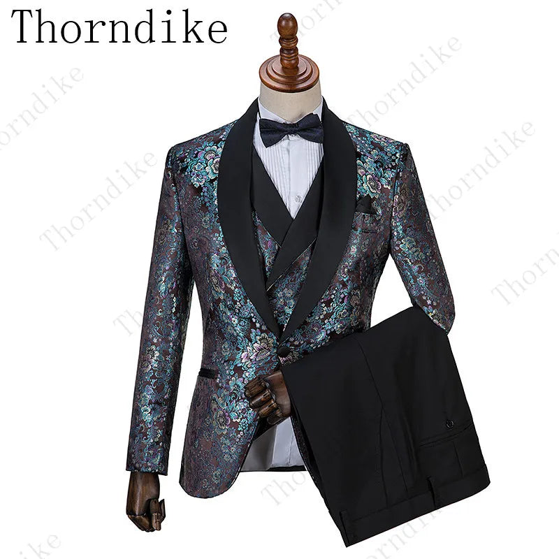 2021 New Formal Suits Men Wedding Suit Slim Fit Business Groom Suit Set XS-5XL Dress Suits Tuxedo For Men (Jacket+Pants+Vest)