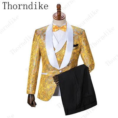 2021 New Formal Suits Men Wedding Suit Slim Fit Business Groom Suit Set XS-5XL Dress Suits Tuxedo For Men (Jacket+Pants+Vest)