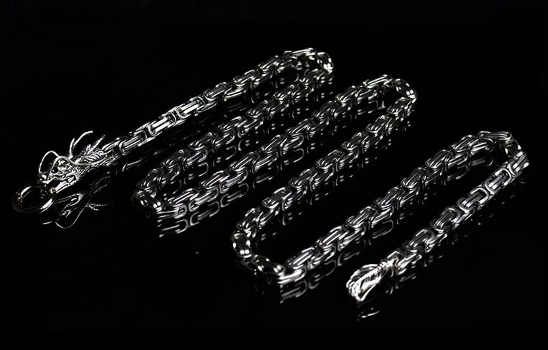 Dragon Head Pendants Bracelets EDC Self Defense Whip Titanium Steel Necklace Fashion Jewlery Waist Mens Gadgets For Cool Gifts