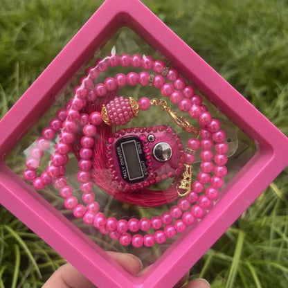 2025 New Colorful Prayer Beads Bracelet Set Finger Counter 10 Color Options Rosary Tasbih Islamique for Eid High-End Prayer Gift