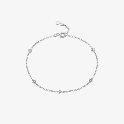 DPLAOPA 925 Sterling Silver Gold  Zircon CZ Charm Yard Bracelet Women Luxury Fine Jewelry 2022 Wedding Jewels Thin Jewels