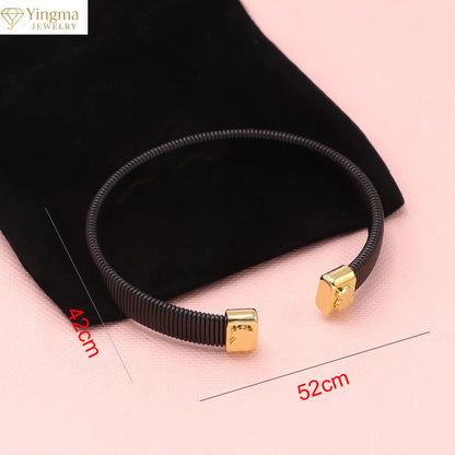 Wholesale High Quality Stainless Steel  Bear Steel Bracelet for Women Men's Fashion Jewelry Bracelet