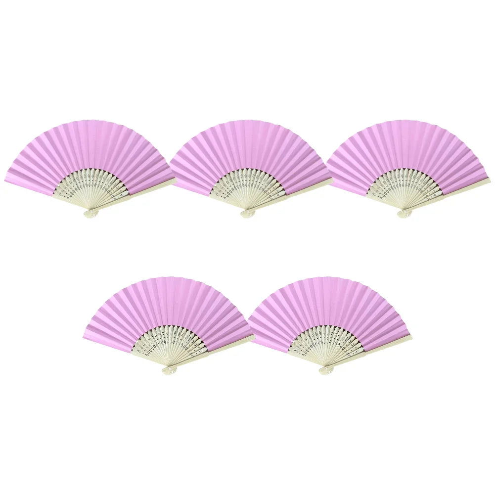 1/20/30Pcs White Foldable Paper Fan Portable Chinese Bamboo Fan Wedding Gifts for Guest Birthday Party Decoration Kids Painting