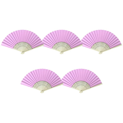 1/20/30Pcs White Foldable Paper Fan Portable Chinese Bamboo Fan Wedding Gifts for Guest Birthday Party Decoration Kids Painting