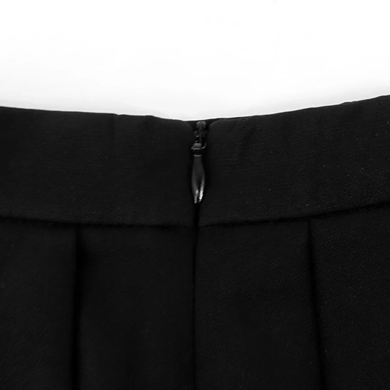 Sexy Mini Skirt Women New Summer Black Fashion Zipper Partywear Casual Slim Pleated Skirt Elegant Versatile Sexy Female Skirt