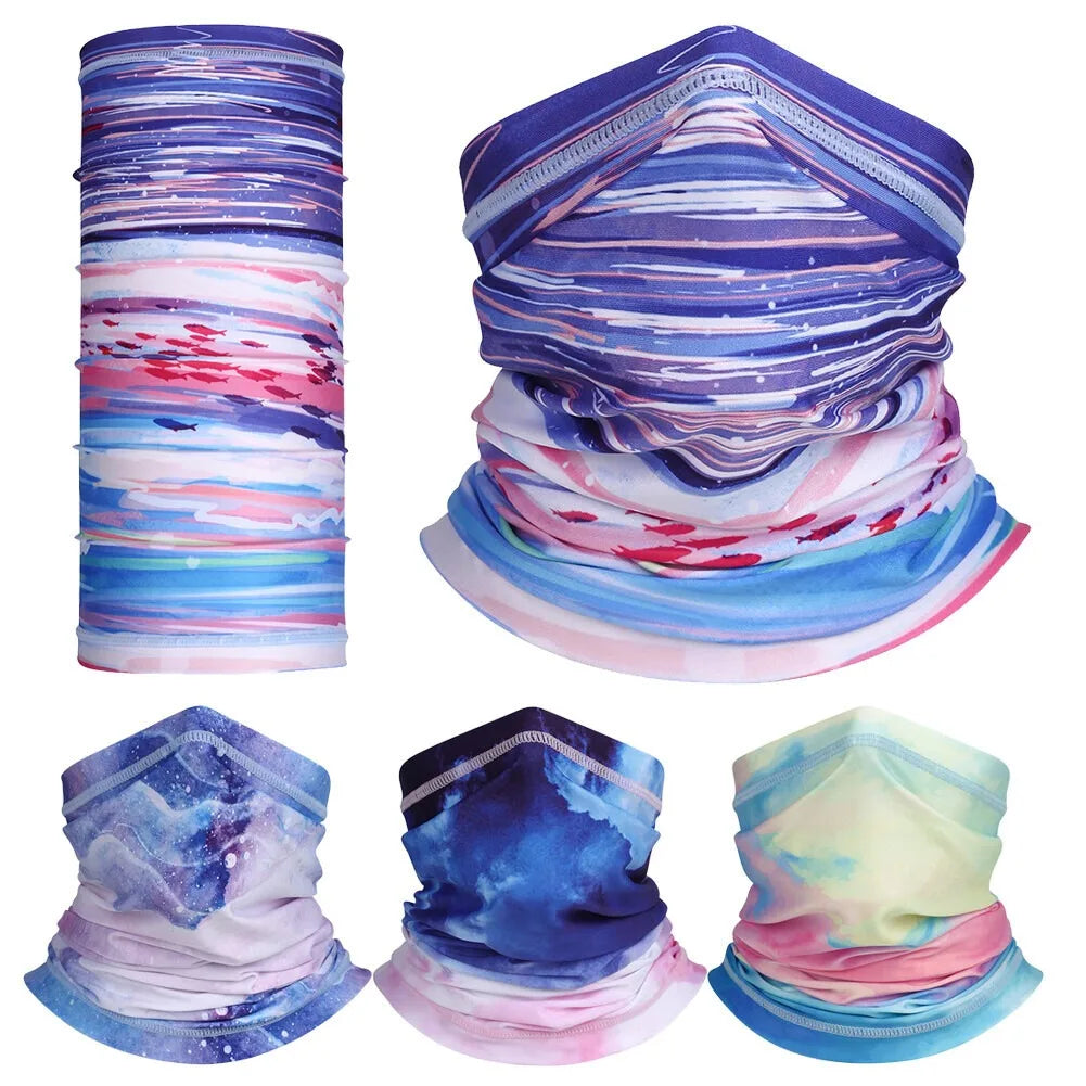 Cooling Neck Gaiter Sun Shield Bike Cycling Face Mask Hiking Outdoor Sports Balaclava Hood Bandana Scarf for Men Women