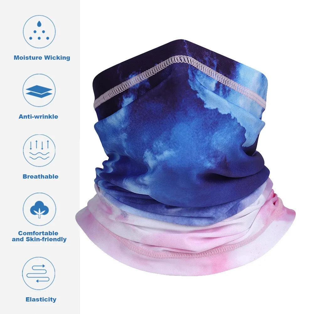 Cooling Neck Gaiter Sun Shield Bike Cycling Face Mask Hiking Outdoor Sports Balaclava Hood Bandana Scarf for Men Women