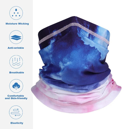 Cooling Neck Gaiter Sun Shield Bike Cycling Face Mask Hiking Outdoor Sports Balaclava Hood Bandana Scarf for Men Women