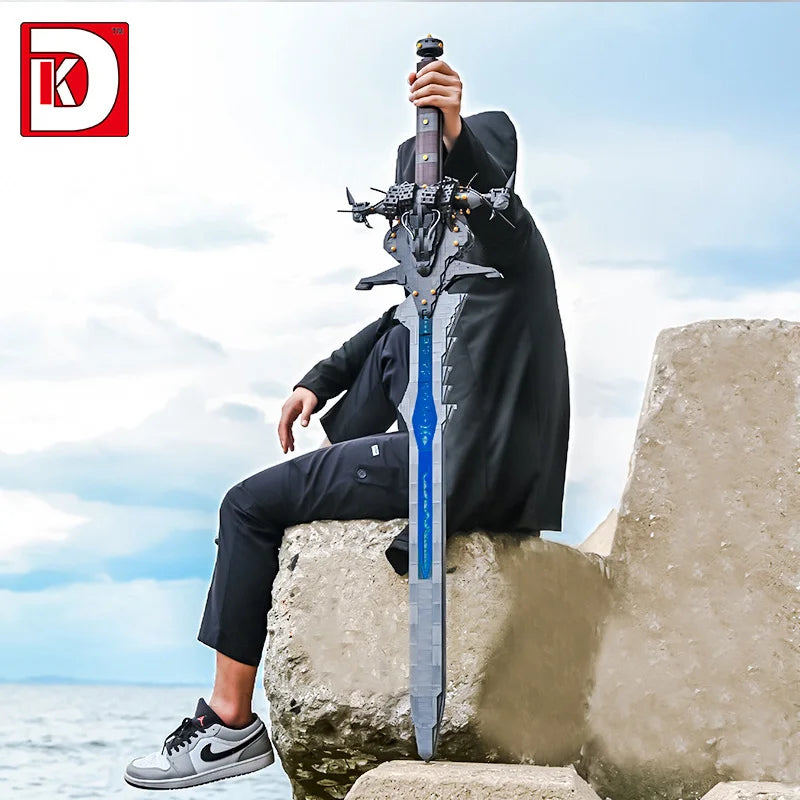 2349PCS MOC Frostmourne Building Blocks Lich King Arthas Death Knight Sword Model Brick Puzzle Toys Gift for Adults Kids Boy