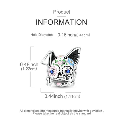 2025 New Halloween Charm Emit Light Bead 925 Sterling Silver Pumpkin Witch Skull Charm Fit Bracelet Pendant Women Jewelry Making