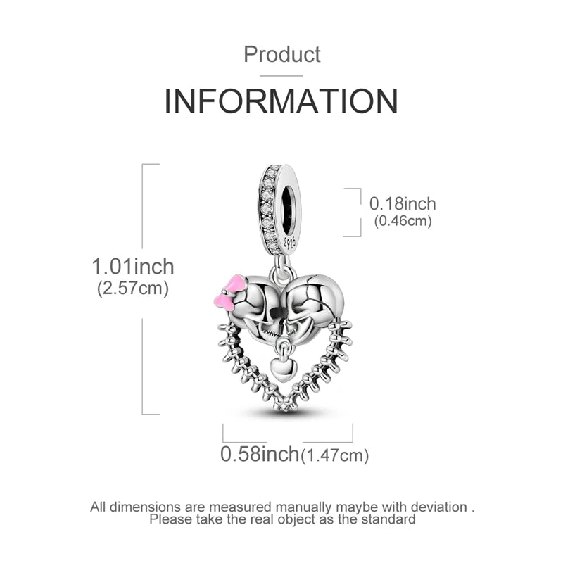 2025 New Halloween Charm Emit Light Bead 925 Sterling Silver Pumpkin Witch Skull Charm Fit Bracelet Pendant Women Jewelry Making