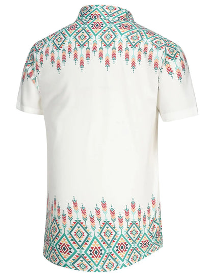 KYKU Mexico Shirt for Men Funny Beach Shirts Hawaiian Button Down Short Sleeve