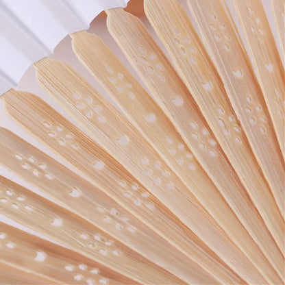 1/20/30Pcs White Foldable Paper Fan Portable Chinese Bamboo Fan Wedding Gifts for Guest Birthday Party Decoration Kids Painting
