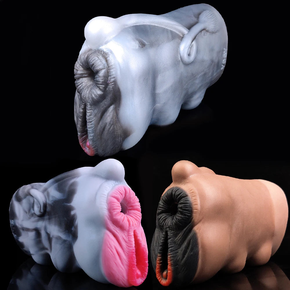 YOCY Fantasy Horse Butt Men Masturbator Animal Fetish Stroker Liquid Silicone Sex Toy Penis Massager Adult 18+