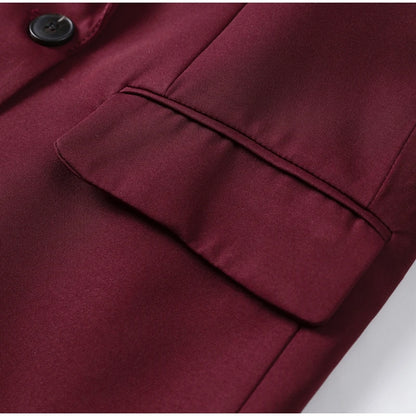 Elegant Black Slim Fit Blazer Jacket Women Retro Lapel Single Breasted Suit Jackets Female 2025 Chic Versatile Street Office