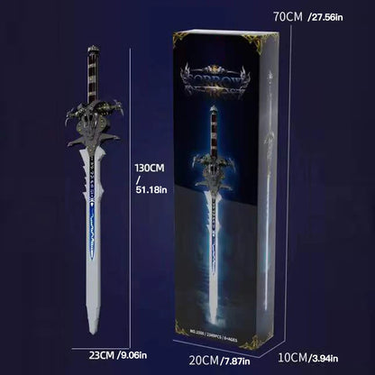 2349PCS MOC Frostmourne Building Blocks Lich King Arthas Death Knight Sword Model Brick Puzzle Toys Gift for Adults Kids Boy