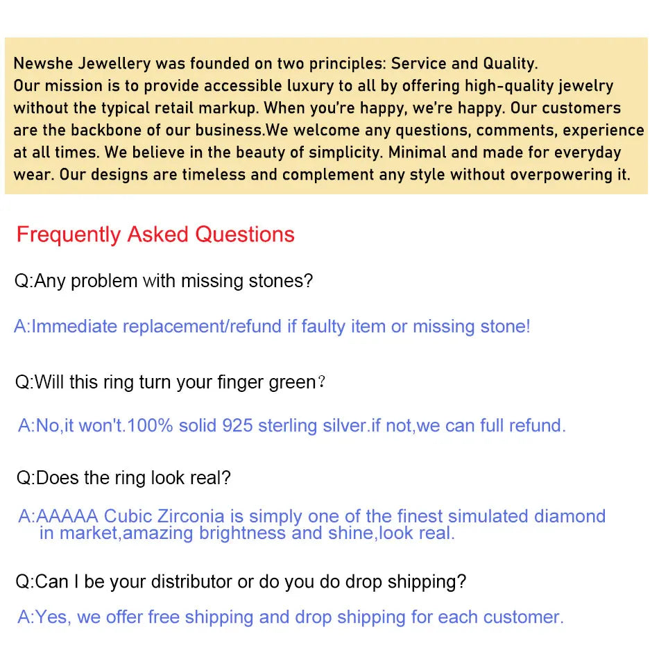 Newshe 2 Pcs Wedding Ring Set 925 Sterling Silver 1.7 Ct Princess Pear Cut AAAAA CZ Engagement Rings for Women Trendy Jewelry