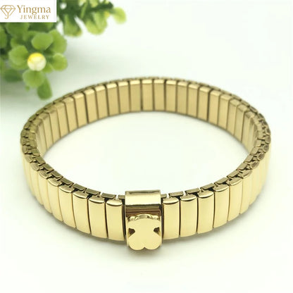 Wholesale High Quality Stainless Steel  Bear Steel Bracelet for Women Men's Fashion Jewelry Bracelet