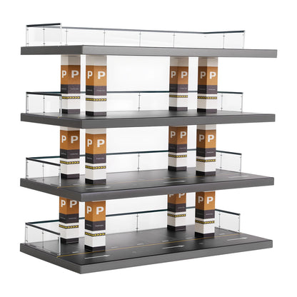 1/64 Parking Lot Toy Car Model Storage Rack Display Cabinet Kids Room Decor Xmas Gift Toys for Baby Boys Girls