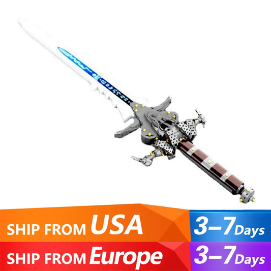 2349PCS MOC Frostmourne Building Blocks Lich King Arthas Death Knight Sword Model Brick Puzzle Toys Gift for Adults Kids Boy