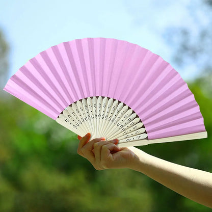 1/20/30Pcs White Foldable Paper Fan Portable Chinese Bamboo Fan Wedding Gifts for Guest Birthday Party Decoration Kids Painting