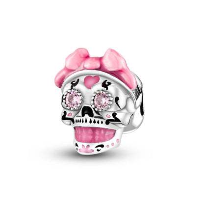 2025 New Halloween Charm Emit Light Bead 925 Sterling Silver Pumpkin Witch Skull Charm Fit Bracelet Pendant Women Jewelry Making