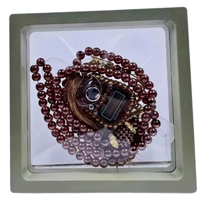 Muslim Prayer Set With Gift Box Pray For 99 Beaded Bracelets Resettable Finger Counter Ring Eid Al-Fitr Prayer Gifts