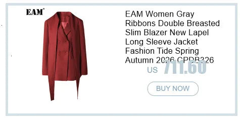 EAM Women Black Knit Spliced Big Size Irregular Blazer New Lapel Long Sleeve Jacket Fashion Tide Spring Autumn 2026 30A2521