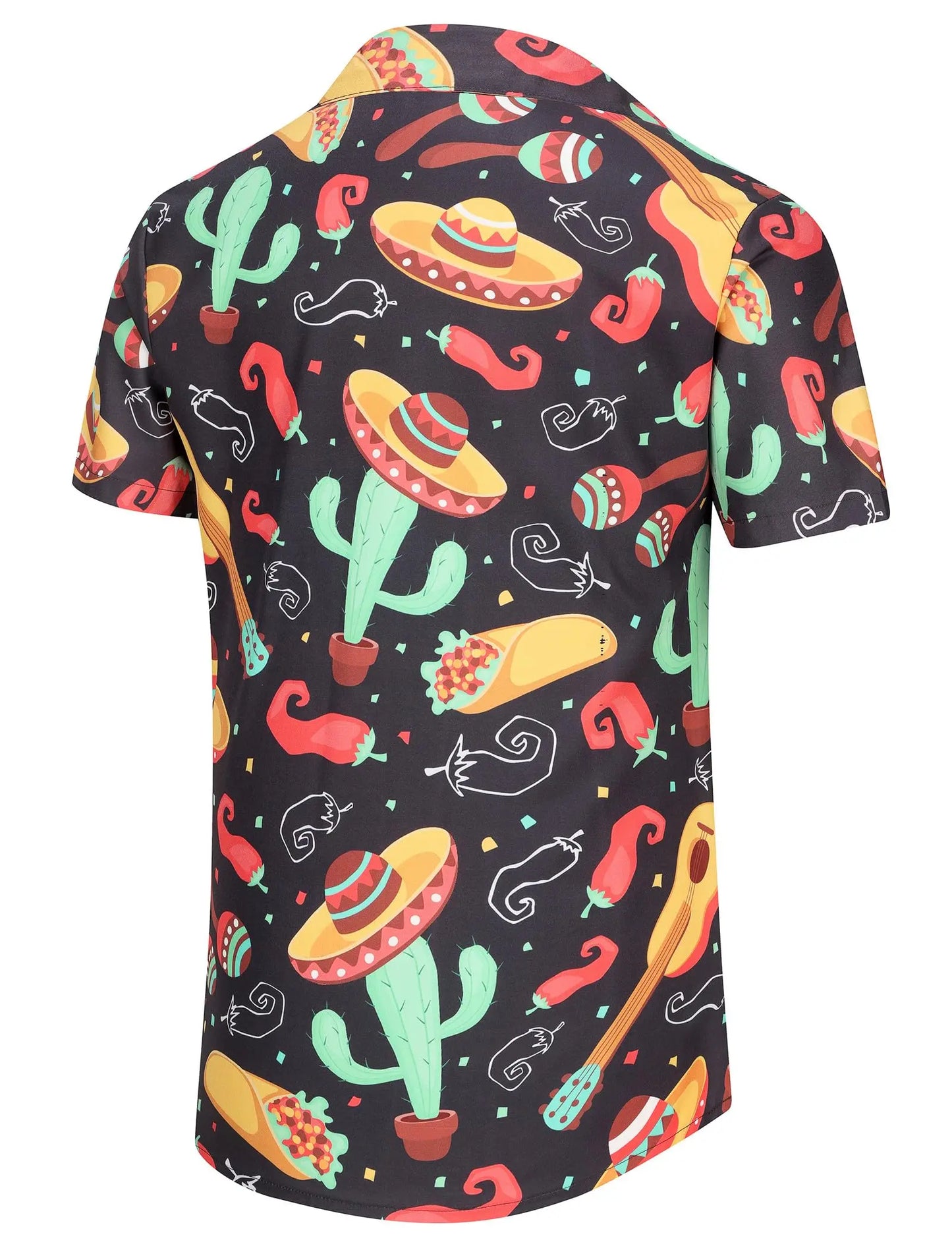 KYKU Mexico Shirt for Men Funny Beach Shirts Hawaiian Button Down Short Sleeve