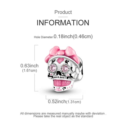 2025 New Halloween Charm Emit Light Bead 925 Sterling Silver Pumpkin Witch Skull Charm Fit Bracelet Pendant Women Jewelry Making
