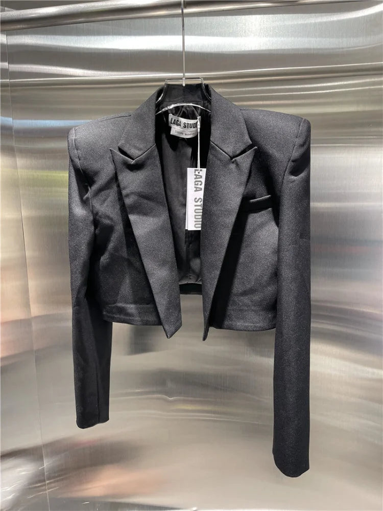 2025 Women Clothes Sexy Fashion Blazer Long Sleeve Suit Jacket Tunic Leopard Print Cropped Tops Y2k Coat Korean Ropa Mujer