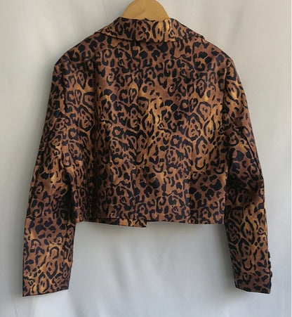 2025 Women Clothes Sexy Fashion Blazer Long Sleeve Suit Jacket Tunic Leopard Print Cropped Tops Y2k Coat Korean Ropa Mujer