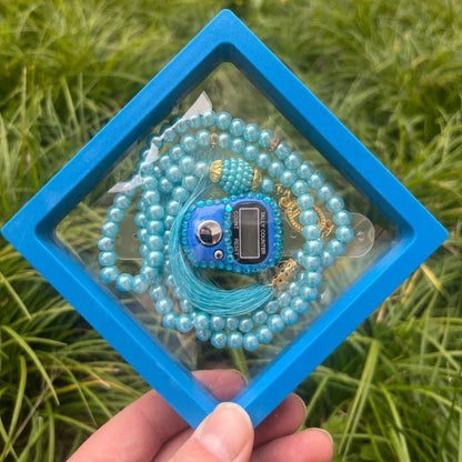 2025 New Colorful Prayer Beads Bracelet Set Finger Counter 10 Color Options Rosary Tasbih Islamique for Eid High-End Prayer Gift