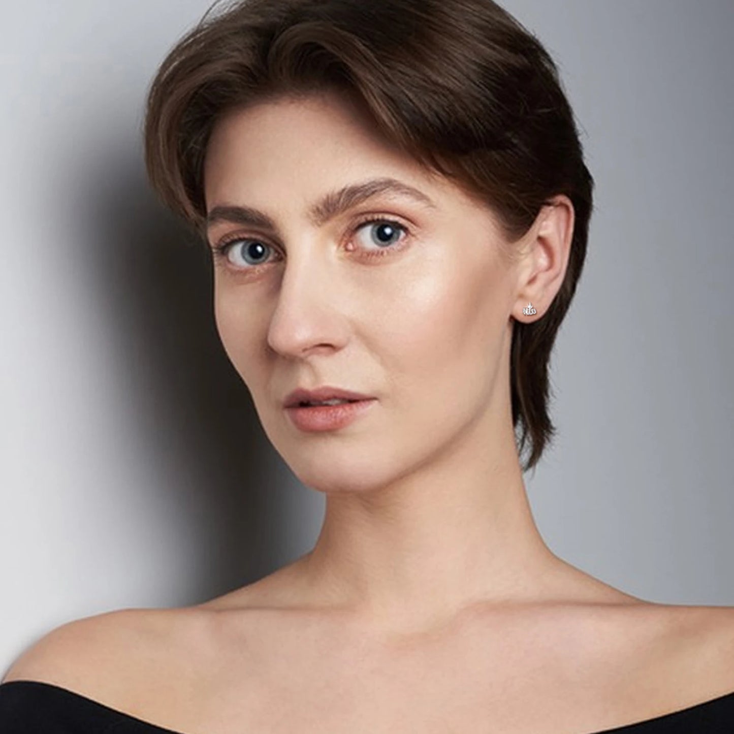 Moissanite Muslim Islam Allah Stud Earrings Religious 925 Sterling Silver Iced Out Women Men Hip Hop Jewelry Passed Diamond Test