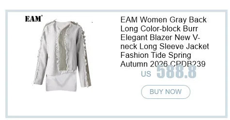 EAM Women Black Knit Spliced Big Size Irregular Blazer New Lapel Long Sleeve Jacket Fashion Tide Spring Autumn 2026 30A2521