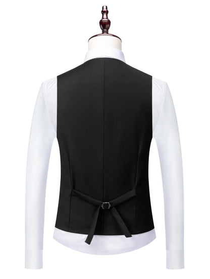 3 Pieces Set Formal Slim Fit Tuxedo Prom Suit Men Groom Wedding Blazers High Quality Groomsman Business Banquet Party Suit