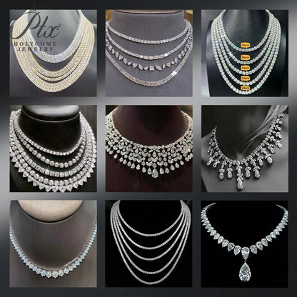 0.1-10ct D White Round Cut Moissanite Beads Brilliant Cut Loose Stones For Fine Jewelry Making Custom Bracelet Necklace Design