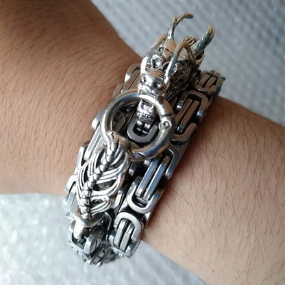 Dragon Head Pendants Bracelets EDC Self Defense Whip Titanium Steel Necklace Fashion Jewlery Waist Mens Gadgets For Cool Gifts