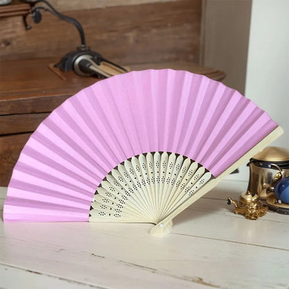 1/20/30Pcs White Foldable Paper Fan Portable Chinese Bamboo Fan Wedding Gifts for Guest Birthday Party Decoration Kids Painting