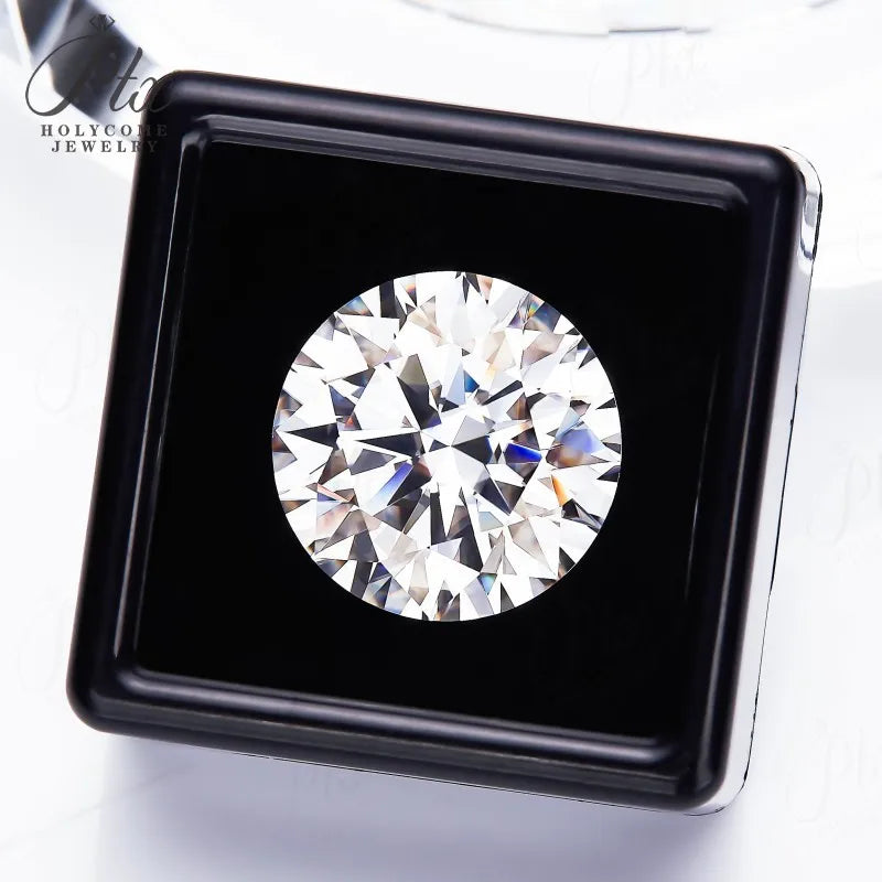 0.1-10ct D White Round Cut Moissanite Beads Brilliant Cut Loose Stones For Fine Jewelry Making Custom Bracelet Necklace Design